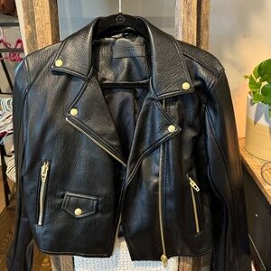 BLANKNYC Faux Leather Moto Jacket